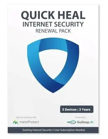 Renewal, Quick Heal Internet Security Premium, 5 User, 3 Year