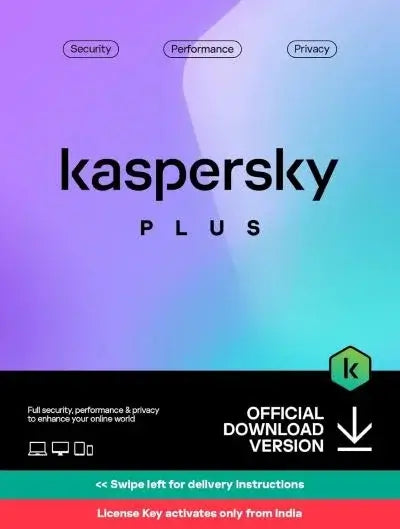 Kaspersky, Plus (Previously Internet Security), 1 PC, 1 Year