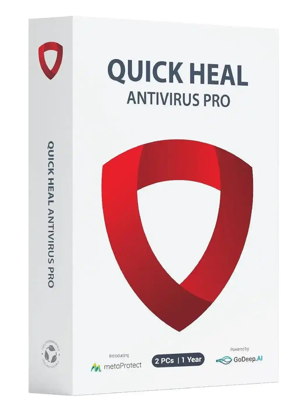 Quick Heal, Antivirus Pro, 2 User, 1 Year, Instant Email Delivery