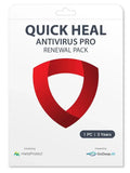 Renewal, Quick Heal Antivirus Pro, 1 User, 3 Year, Instant Email Delivery