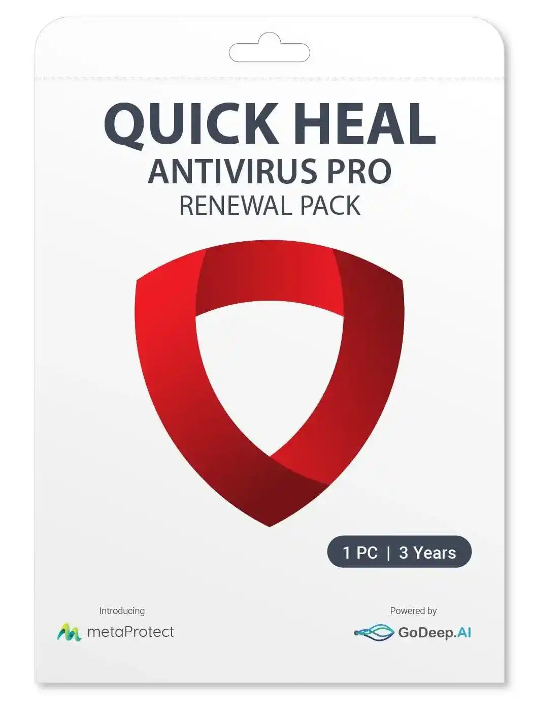 Renewal, Quick Heal Antivirus Pro, 1 User, 3 Year, Instant Email Delivery