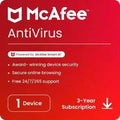 Mcafee, Antivirus, 1 PC, 3 Year