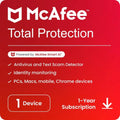 Mcafee, Total Protection, 1 PC, 1 Year