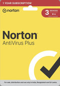 Norton, Antivirus Plus, 3 User 1 Year