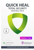 Renewal, Quick Heal, Total Security, 2 PC 1 Year