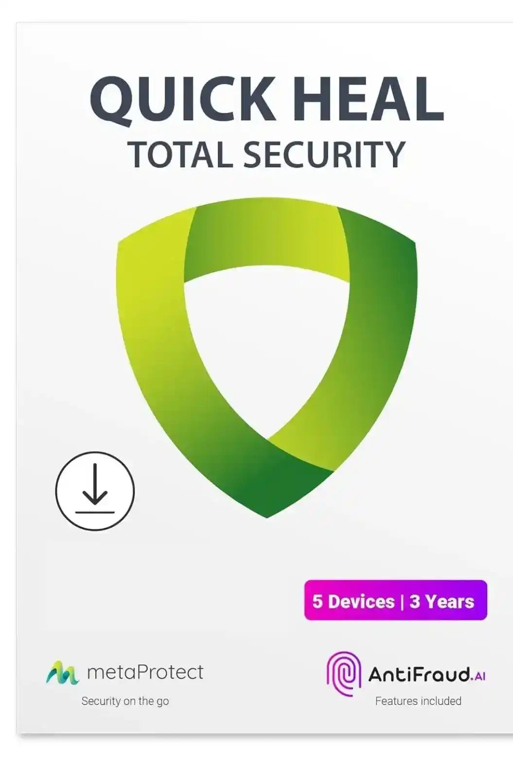 Quick Heal Total security, 5 User, 3 Year, Instant Email Delivery