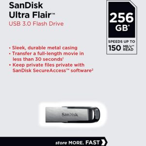 SanDisk 256 GB Ultra Flair USB 3.0 Pen Drive