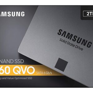 2 TB Samsung 860 QVO SATA 2.5″ Internal Solid State Drive (SSD)