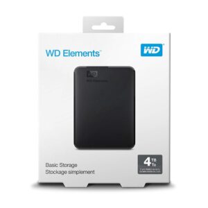 WD ( Western Digital ) Elements 4 TB USB 3.0 External Hard Drive (Black)