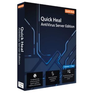 Quick Heal Antivirus Server Edition 1 Server 1 Year (Instant Email Delivery of Key) No CD