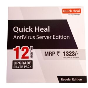 Renewal Key of Quick Heal Antivirus Server Edition 1 Server 1 Year (Instant Email Delivery of Key) No CD