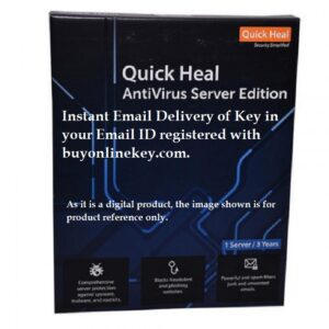 Quick Heal Antivirus Server Edition 1 Server 3 Year (Instant Email Delivery of Key) No CD