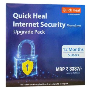 Renewal, Quick Heal Internet Security Premium, 5 PC, 1 Year