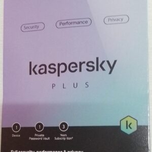 Kaspersky, Plus (Previously Internet Security), 1 PC, 3 Year