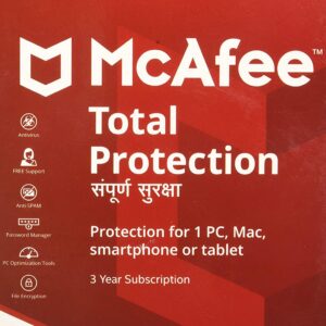 Mcafee Total Protection 1 PC 3 Year ( Instant Email Delivery of Key) No CD