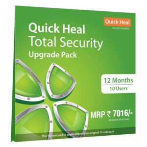 Renewal, Quick Heal Total Security, 10 User, 1 Year