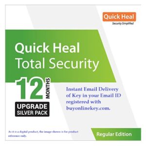 Renewal, Quick Heal, Total Security, 2 PC 1 Year