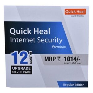 Renewal Key of Quick Heal Internet Security Premium 1 PC 1 Year (Instant Email Delivery of Key) No CD