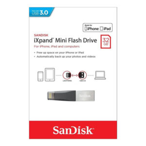 SanDisk iXpand Mini 32GB USB 3.0 Flash Drive for iPhone, iPads and Computer