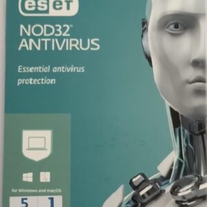 Eset, Nod32 Antivirus, 5 User 1 Year, Single Key