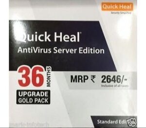 Renew Quick Heal Antivirus Server Edition 1 Server 3 Year Upgrade Pack (CD/DVD)