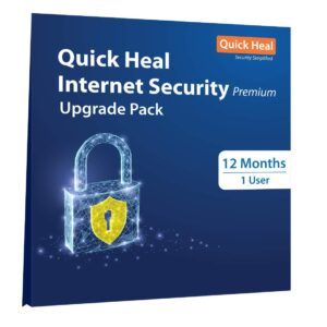Renew Quick Heal Internet Security Premium 1 PC 1 Year Upgrade Pack (CD/DVD)