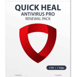 Renewal, Quick Heal, Antivirus Pro, 1 User,1 Year, Upgrade Pack (CD/DVD)