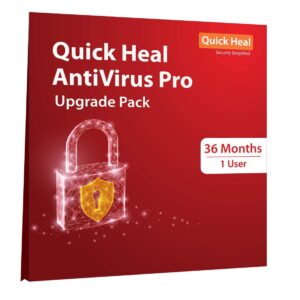 Renew Quick Heal Antivirus Pro 1 PC 3 Year Upgrade Pack (CD/DVD)