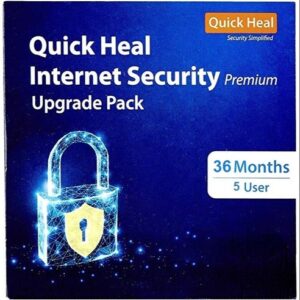 Renew Quick Heal Internet Security Premium 5 PC 3 Year Upgrade Pack (CD/DVD)