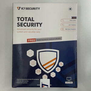 K7, Total Security, 1 User, 3 Year, Box Pack (CD/DVD)
