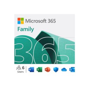 Microsoft 365 Family, 1 Year Key, 1 to 6 people, Email delivery in 2 hours