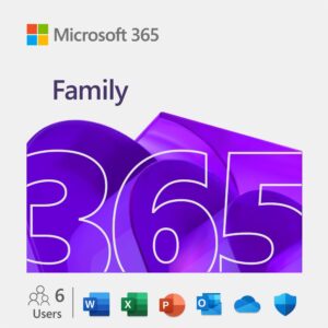 Microsoft 365 Family, 1 Year Key, 1 to 6 people