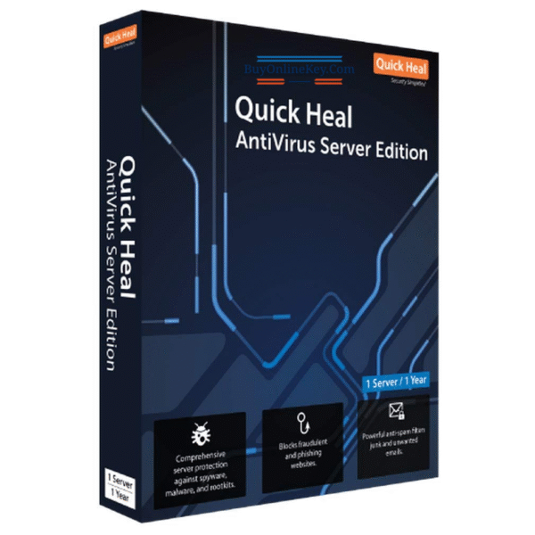 Quick Heal, Antivirus Server Edition, 1 Server, 1 Year