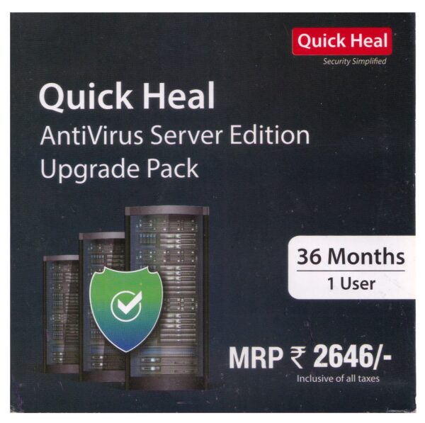 Renewal, Quick Heal Antivirus, Server Edition, 1 Server, 3 Year