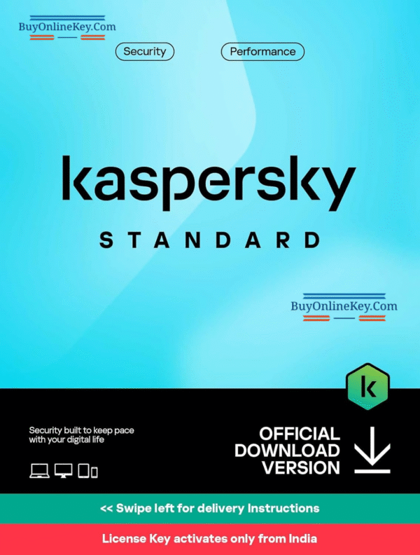 Kaspersky, Standard (Previously Antivirus), 1 PC, 3 Year