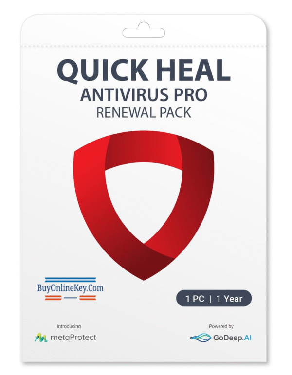 Renewal, Quick Heal Antivirus Pro, 1 User, 1 Year