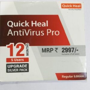 Renew, Quick Heal, Antivirus Pro, 5 PC 1 Year