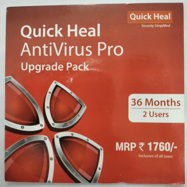 Renewal, Quick Heal, Antivirus Pro, 2 User, 3 Year