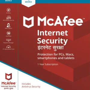 Mcafee, Internet Security, 1 User, 1 Year