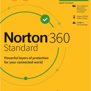 Norton, 360 Standard, 1 User 1 Year, Total Security