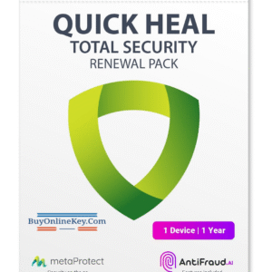 Renewal, Quick Heal Total Security, 1 User, 1 Year