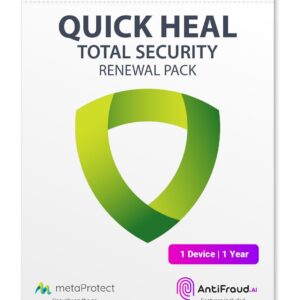 Renewal, Quick Heal Total Security, 1 User, 1 Year