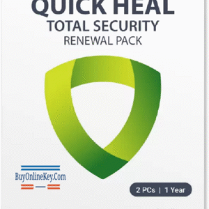 Renewal, Quick Heal, Total Security, 2 PC 1 Year