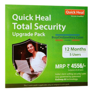 Renewal, Quick Heal Total Security, 5 User, 1 Year