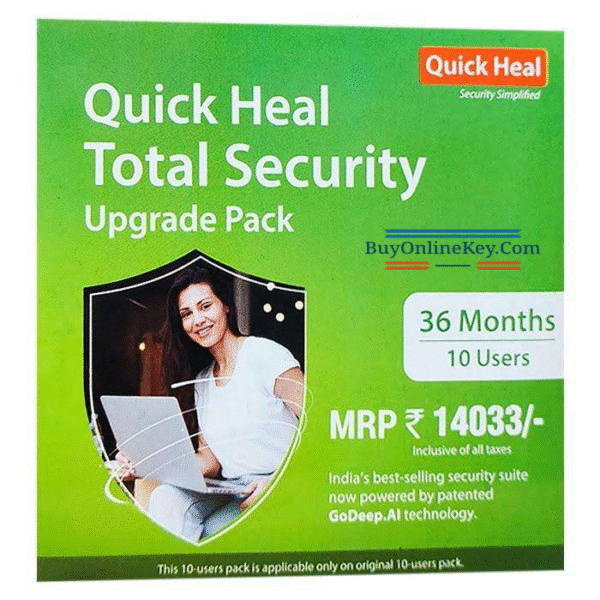 Renewal, Quick Heal Total Security, 10 Users, 3 Years