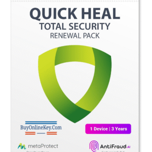 Renewal, Quick Heal Total Security, 1 User, 3 Year
