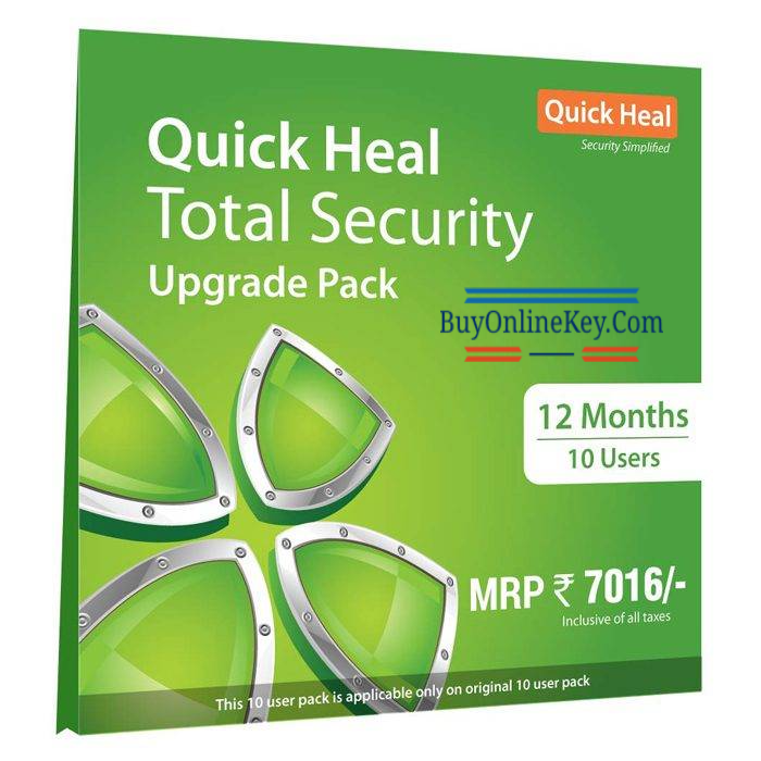 Renewal, Quick Heal Total Security, 10 User, 1 Year